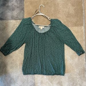 Michael Kors Rayon 3/4 Sleeve Blouse Size Large